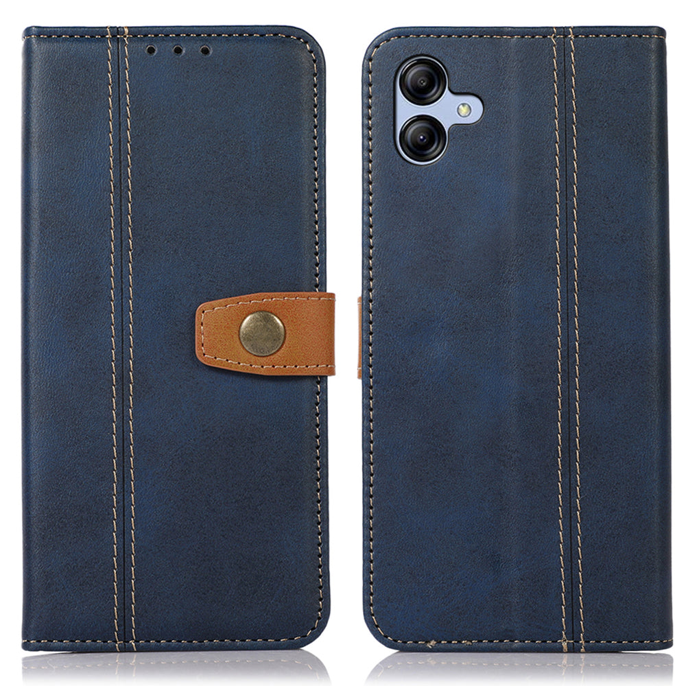 For Samsung Galaxy A05 4G Case Anti-Scratch Leather Wallet Stand Calf Texture Phone Cover For Samsung Galaxy A05 4G Case Anti-Scratch Leather Wallet Stand Calf Texture Phone Cover